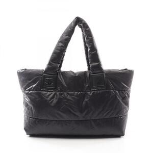 CHANEL Black Leather Tote Bag